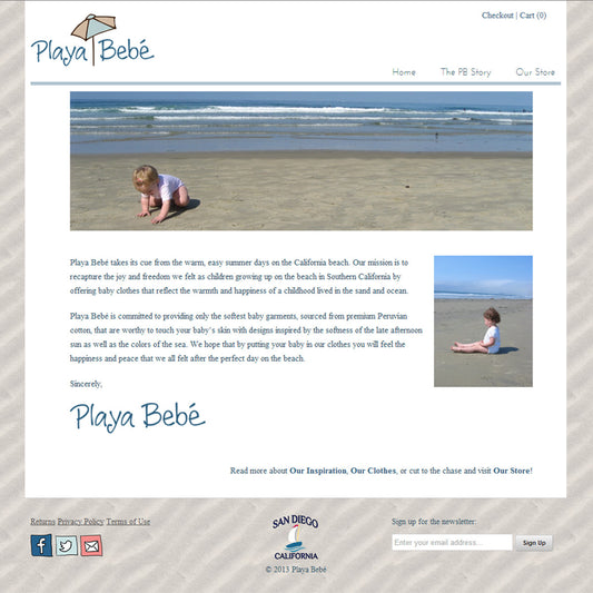 Playa Baby - Photography and Web Design - Los Angeles, US based Shopify Experts Revo Designs