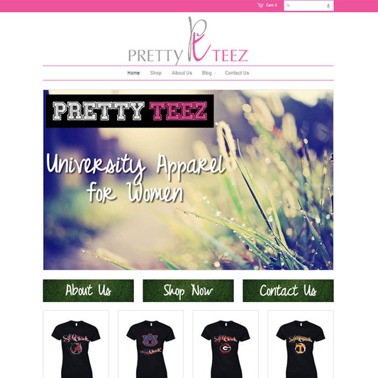 Pretty Tees - Photography and Web Design - Los Angeles, US based Shopify Experts Revo Designs