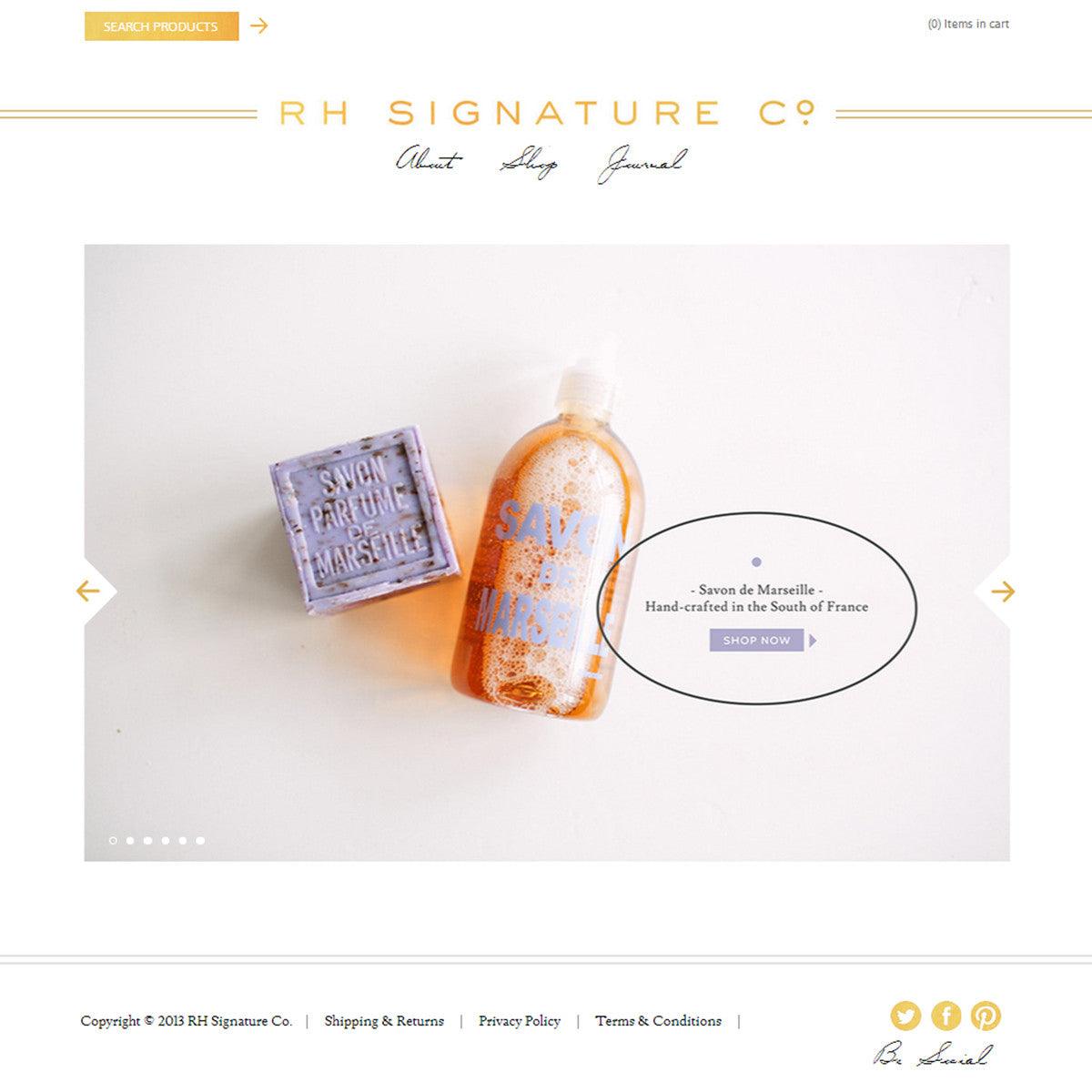 RH Signature - Photography and Web Design - Los Angeles, US based Shopify Experts Revo Designs