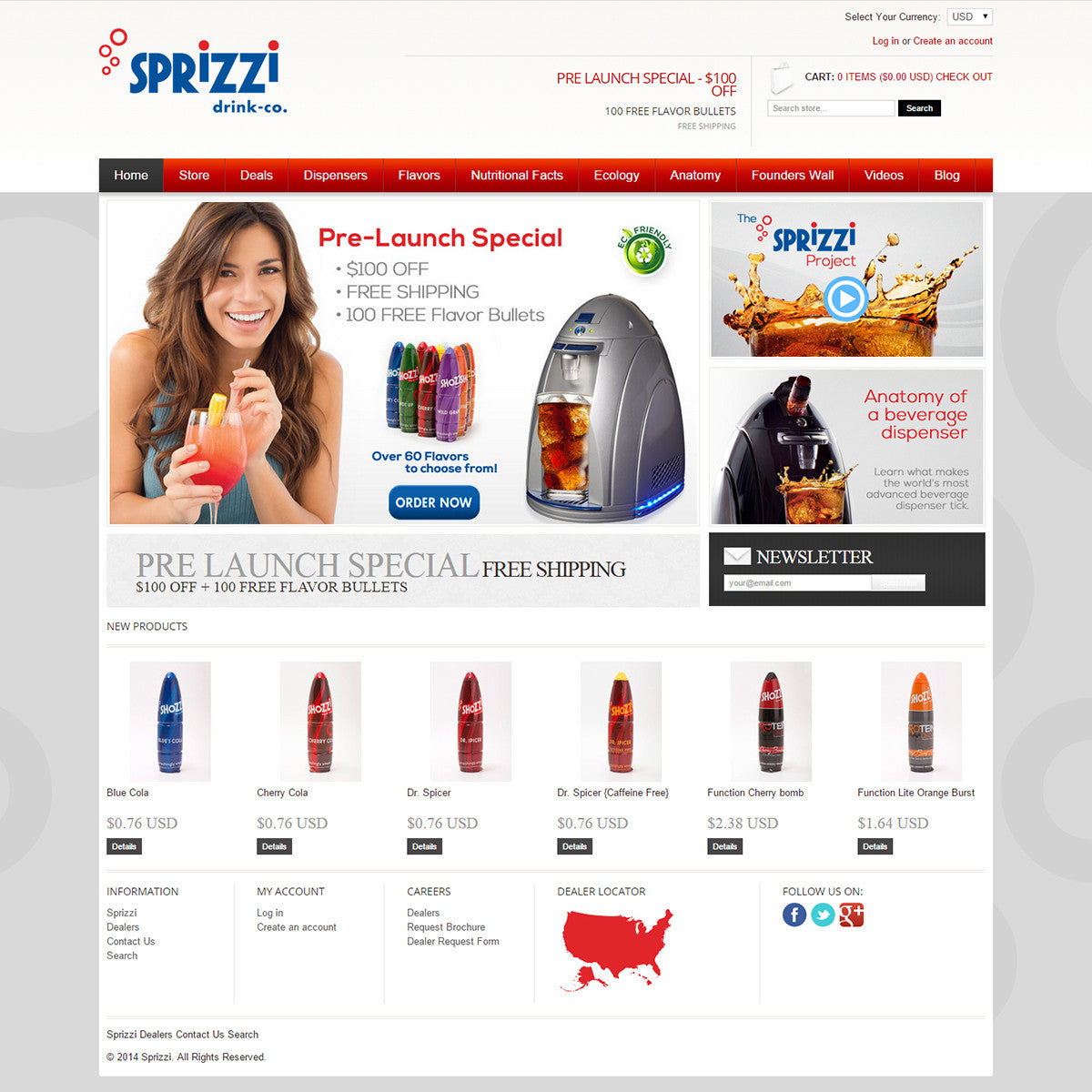 Sprizzi Drink Co. - Photography and Web Design - Los Angeles, US based Shopify Experts Revo Designs