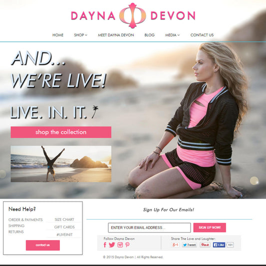 Dayna Devon - Photography and Web Design - Los Angeles, US based Shopify Experts Revo Designs