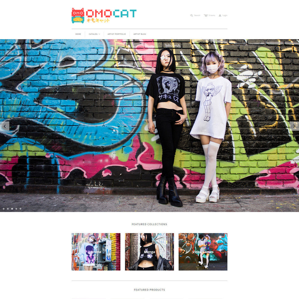OMOCAT - Photography and Web Design - Los Angeles, US based Shopify Experts Revo Designs