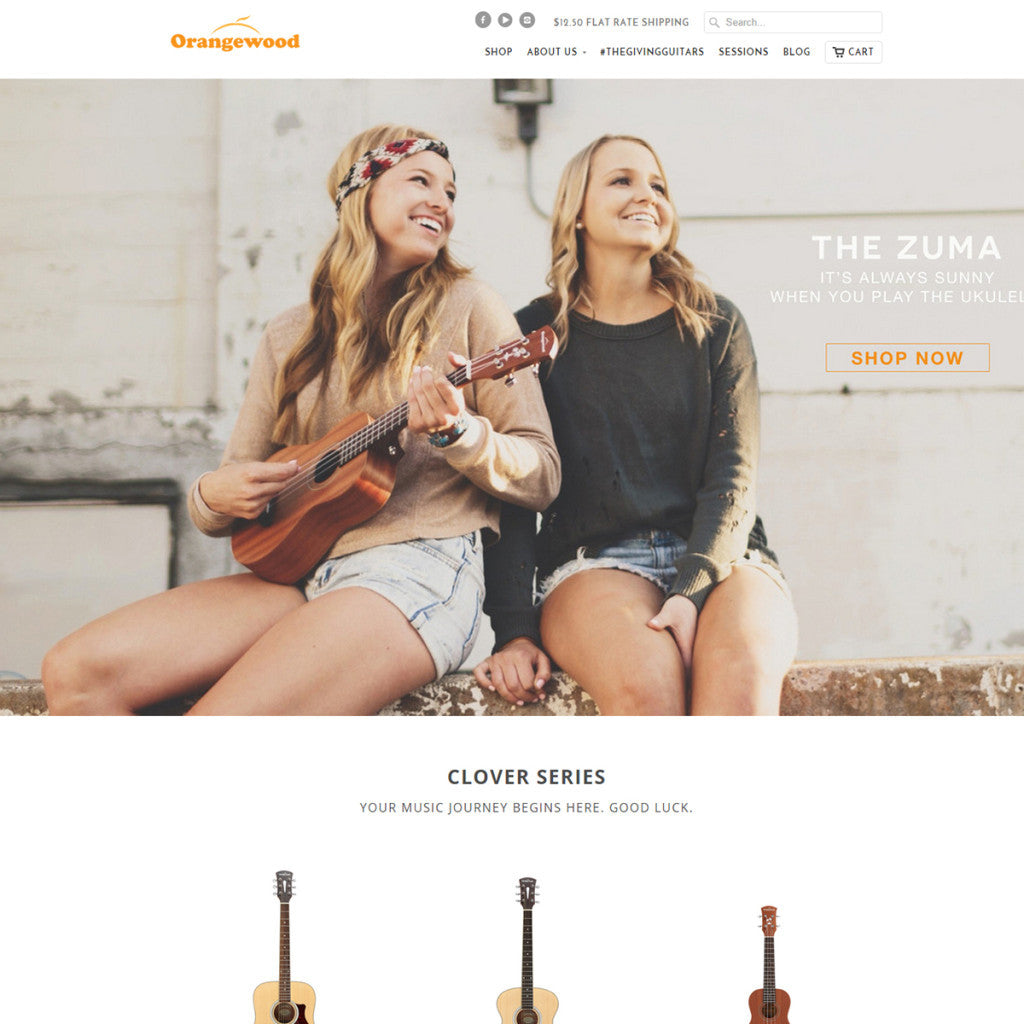 Orangewood Guitars - Photography and Web Design - Los Angeles, US based Shopify Experts Revo Designs